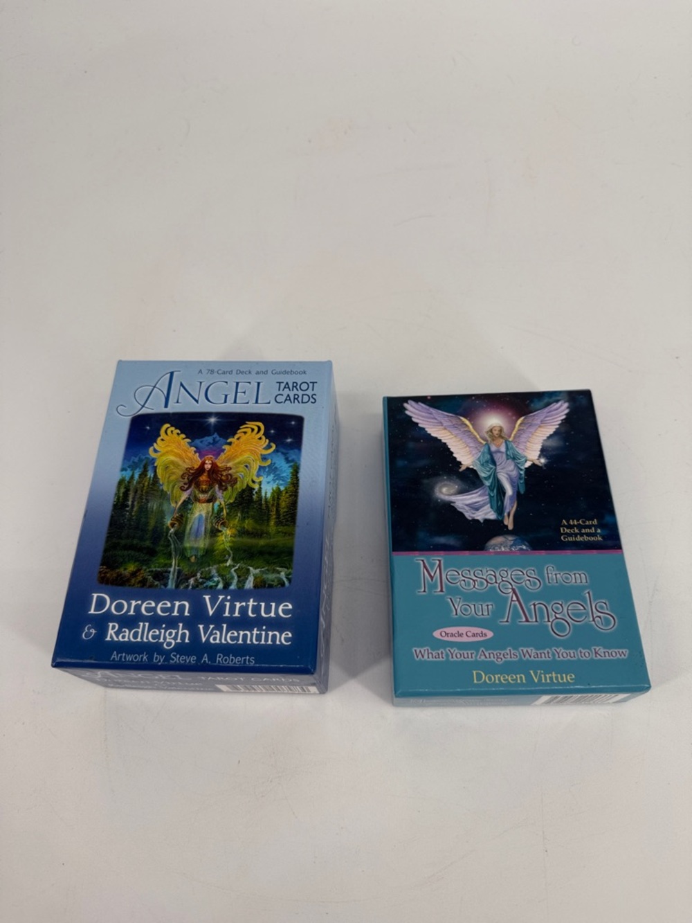 Angel Tarot & Messages from Your Angels Card Decks - Set of Two Tarot Decks